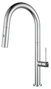 Rivelato Смеситель для кухни Asti U-обр. с выдвижной лейкой D-35мм cromo арт. — фото 1, Смесители для кухни