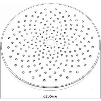 Верхний душ Bond Circle B01-9988 Черный матовый — фото 3, Верхние души