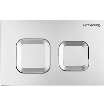 Клавиша смыва Bettoserb Sava Fix Slim Djerma 40006472 Хром матовый — фото 1, Кнопки смыва