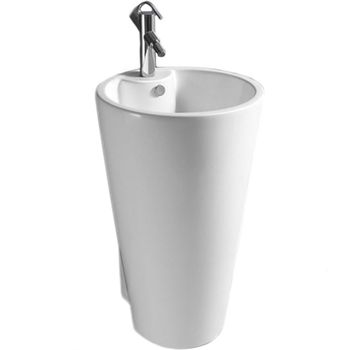 Раковина CeramaLux 52 B134B Белая — фото 1, Раковины напольные