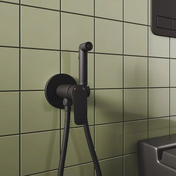 Гигиенический душ со смесителем Milardo Rora RORBLR0M08 Черный матовый — фото 7, Гигиенические души