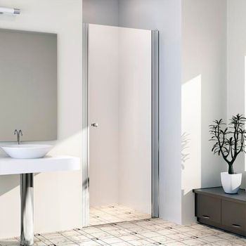 Душевая дверь в нишу Radomir 60 1-10-2-0-0-1240 профиль Хром стекло прозрачное — фото 2, Распашные душевые двери