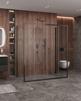 Душевой уголок CEZARES MOLVENO-AH-2/2-170/90-C-GM-IV — фото 1, Душевые уголки