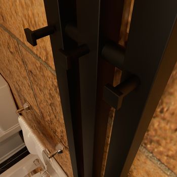 Электрический полотенцесушитель Маргроид Inaro профильный 1200x120 Inaro-12012-1081-9005R правый Чер — фото 4, Электрические полотенцесушители