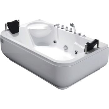 Акриловая ванна Gemy G9085BL 182х116 с гидромассажем — фото 1, Акриловые ванны