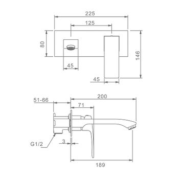 Смеситель для раковины Raglo R01.11.09 Графит матовый — фото 4, Смесители для раковины