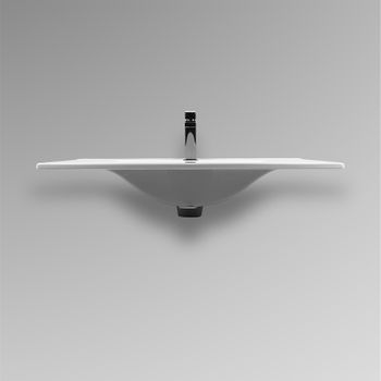 Раковина Bond 80 S05-800 Белая глянцевая — фото 9, Раковины встраиваемые сверху