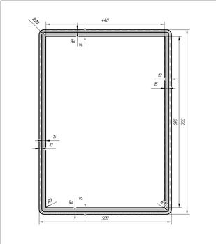 Зеркало TINY, 50 см, без подсветки — фото 4, Зеркала в ванную комнату