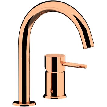 Смеситель для раковины Remer X-Style X57RL Медь глянцевая — фото 1, Смесители для раковины