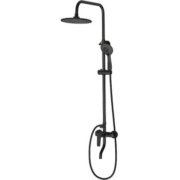 Душевая система Laguraty 17060B Черная — фото 1, Душевые стойки