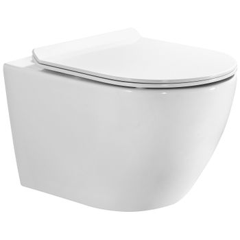 Унитаз Bond Oval F12-10 подвесной с сиденьем Микролифт — фото 1, Подвесные унитазы