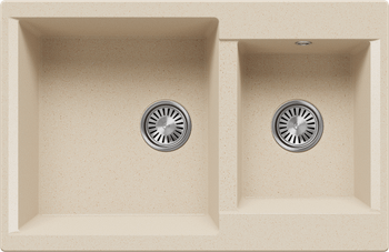 Кухонная мойка Polygran BRIG-772 (№328 Опал) — фото 1, Кухонные мойки