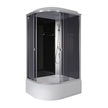 Душевая кабина Niagara Eco E120/80/40R/TN (120х80х215) высокий поддон(40см),стекло тонированное,4 ме — фото 3, Душевые кабины