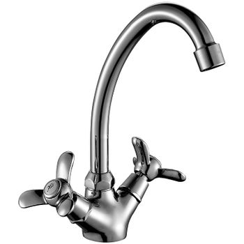 Смеситель для кухни Rossinka Q02-71 Хром — фото 1, Смесители для кухни