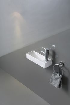 Раковина CeramaLux 38 9048FL Белая — фото 4, Мини-раковины