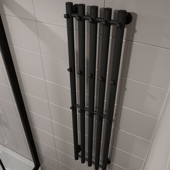 Электрический полотенцесушитель Altasan АргоЛюкс 120х27 АргоЛюкс12027ЧМ Черный муар — фото 2, Электрические полотенцесушители