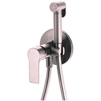 Гигиенический душ со смесителем Remer Energy EY65WNPO Никель матовый брашированный — фото 1, Гигиенические души