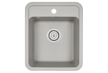 Granula-4202, БАЗАЛЬТ, кухонная мойка, СтандАРТ кварц — фото 1, Кухонные мойки