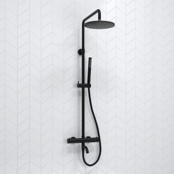 A288.077.217.BM Thermo Душевой комплект с термостатическим смесителем — фото 1, Душевые стойки