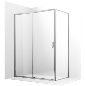 Душевой уголок Ambassador Forsa 100х100 17021116AX-100AX профиль Хром стекло прозрачное — фото 1, Квадратные душевые уголки
