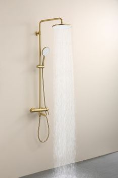 Душевая система Raglo R20.24.03 Золото матовое — фото 22, Душевые стойки