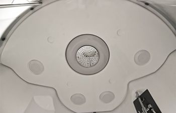 Душевой бокс Radomir Даниэла 2 140x140 1-04-1-0-5-0750 с баней профиль Белый стекло прозрачное — фото 2, Душевые боксы