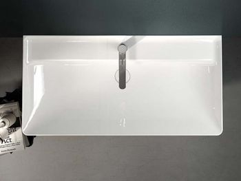 Раковина Hatria Canalgrande 80 Y1EK Белая — фото 2, Раковины подвесные