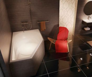 Акриловая ванна Riho Yukon 160x90 B009001005 (BA3500500000000) L без гидромассажа — фото 5, Акриловые ванны