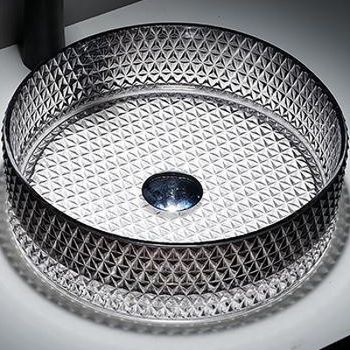 Раковина-чаша CeramaLux 36 GL10 Белая Графит — фото 1, Раковины накладные