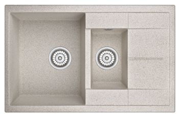 Granula-7802, ПИРИТ, кухонная мойка, кварц — фото 1, Кухонные мойки