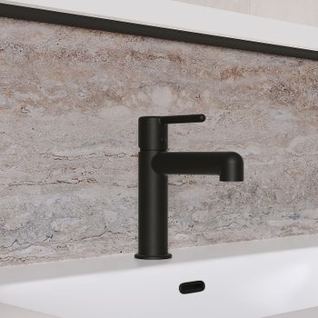 Смеситель для раковины Iddis Aiger AIGBL00i01 Черный матовый — фото 4, Смесители для раковины