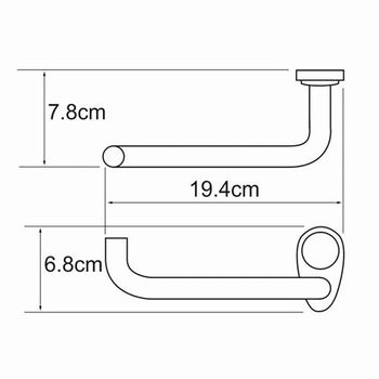 Аксесс Main K-9296 Держатель д/туал бумаги, без крышки(блистер), WasserKRAFT — фото 4, Держатели туалетной бумаги