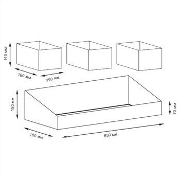 Rhin WB-440 Set Набор корзин — фото 7, Органайзеры для ванной
