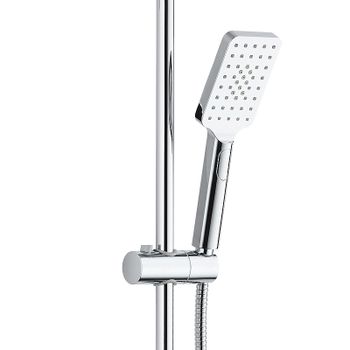 Душевая система Bond Cube B03-9400 с термостатом Хром — фото 9, Душевые стойки