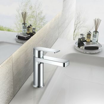 Смеситель для раковины Haiba HB10617 Хром — фото 3, Смесители для раковины