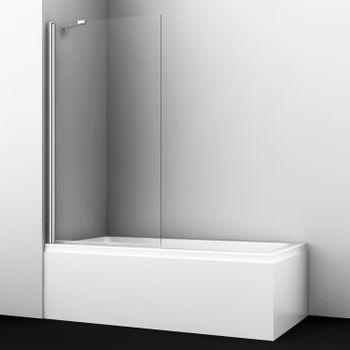 Berkel 48P01-80 Fixed Стеклянная шторка на ванну — фото 1, Шторки для ванной распашные