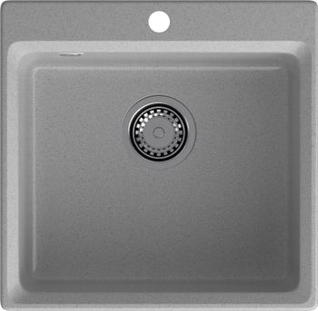 GRANFEST Мойка LEVEL 510 1-чаша 510*500мм серый арт.GF- — фото 2, Кухонные мойки