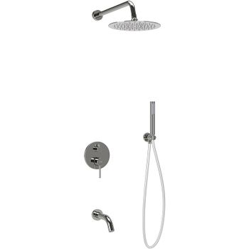 Душевая система Sancos Select SC3004CH Хром — фото 1, Встраиваемые душевые комплекты