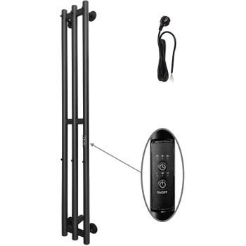 Электрический полотенцесушитель Altasan Арго 120х17 Арго12017ЧМ Черный муар — фото 1, Электрические полотенцесушители