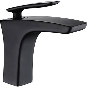 Смеситель для раковины Rose R27H R2701H Черный матовый — фото 1, Смесители для раковины