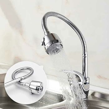 Смеситель для кухни Ledeme H02-B 4302-BL Хром — фото 5, Смесители для кухни