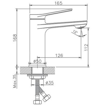 Смеситель для раковины Haiba HB10572 Хром — фото 2, Смесители для раковины