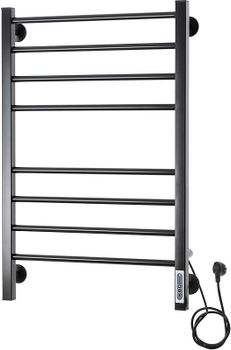 Электрический полотенцесушитель Domoterm Куба DMT Куба П8 500x800 EK R Черный матовый — фото 4, Электрические полотенцесушители