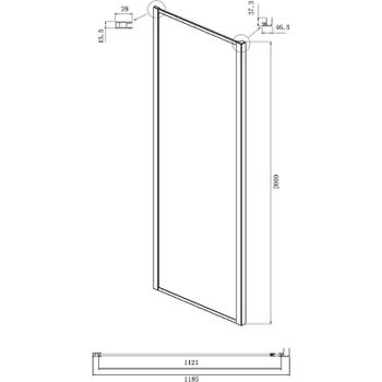 Душевой уголок Ambassador Forsa 140х120 17021109AX-120AX профиль Хром стекло прозрачное — фото 3, Прямоугольные душевые уголки