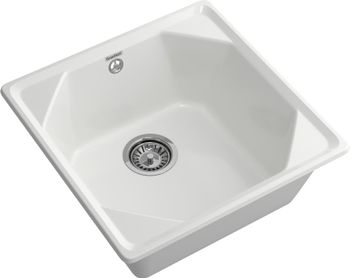GRANFEST Мойка UNIQUE 500 1-чаша 500*500мм иней арт.GF- — фото 1, Кухонные мойки