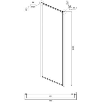 Душевой уголок Ambassador Forsa 150х70 17021121AX-70AX профиль Хром стекло прозрачное — фото 4, Прямоугольные душевые уголки
