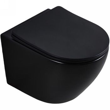 Унитаз Bond F01-108 подвесной Черный с сиденьем Микролифт — фото 14, Подвесные унитазы