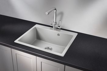 Granula-6001, СЛАНЕЦ, кухонная мойка, кварц — фото 2, Кухонные мойки