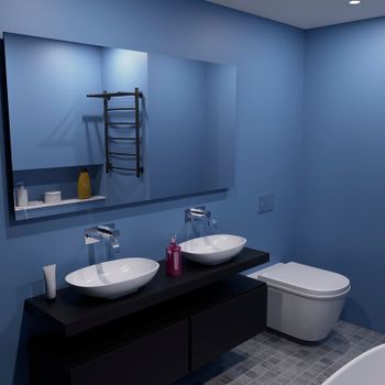 Электрический полотенцесушитель Маргроид Вид 4 800x500 04-8050-1051-9005R правый с полкой Черный мат — фото 2, Электрические полотенцесушители