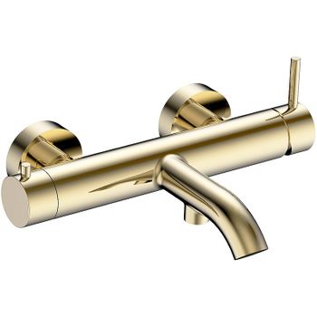 Смеситель для ванны AQUAme Siena AQM6212BG Шлифованное золото — фото 1, Смеситель для ванны